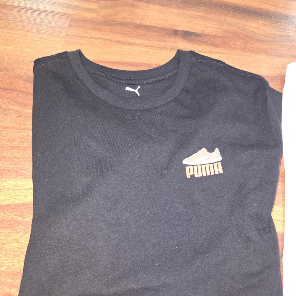 BUNDLE Puma Black Cargo Sweatpants & Tee Set - Black & White NWT LARGE KIDS - Picture 7 of 7